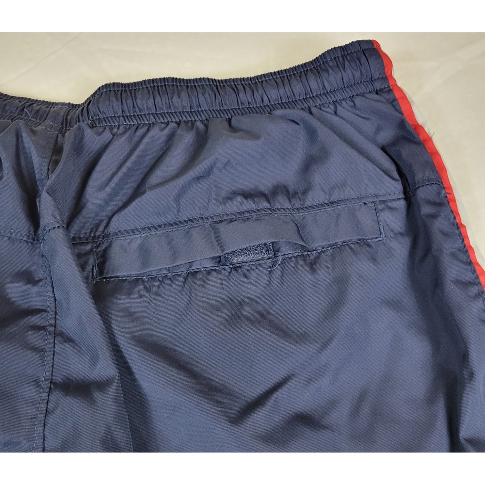 Nike Vintage Track Pants Navy Blue Red White Side Stripe Mens XL H30408PAS Lined - Picture 9 of 10